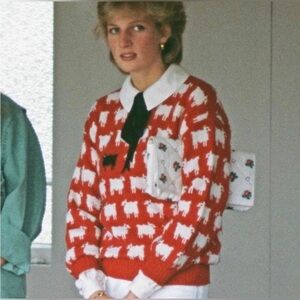 NWOT ASO Princess Diana Black Sheep Sweater